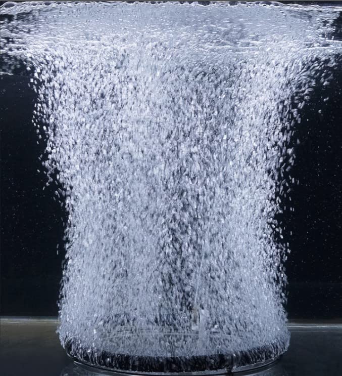 Pssopp Aquarium Round Air Bubble Diffuser, Fish Pond Oxygenation Bubbler Aquarium Aerator Bubble Stone Aquarium Air Stone Disc F