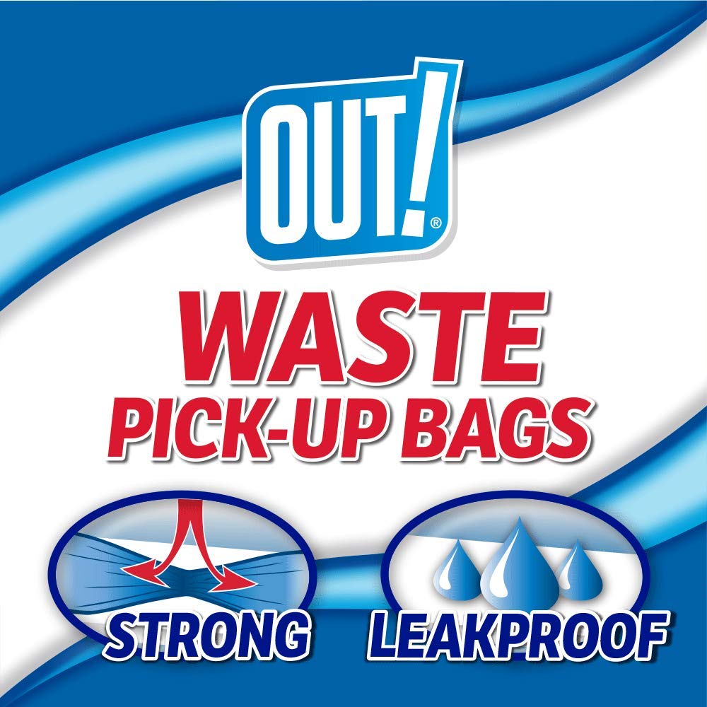 OUT! Dog Poop Bags | Strong, Leak Proof Dog Waste Bags | 9 x 12 Inches, 600 Yellow Bags