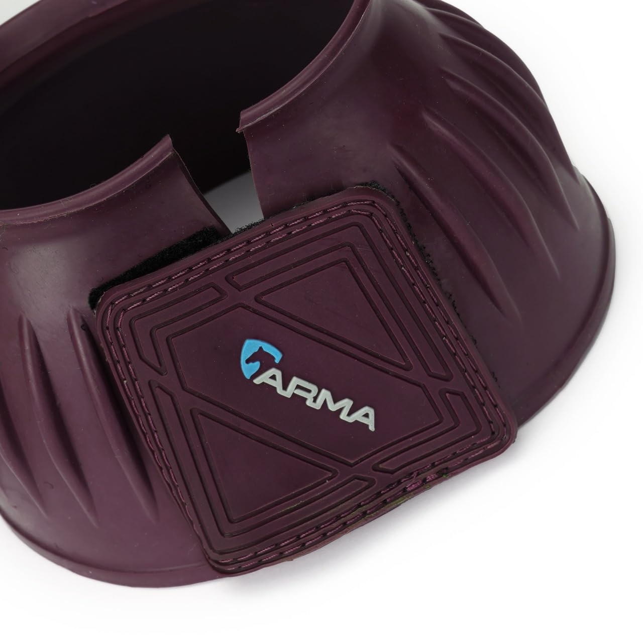 Arma Over Reach Horse Bell Boots (Black Cherry, Cob)