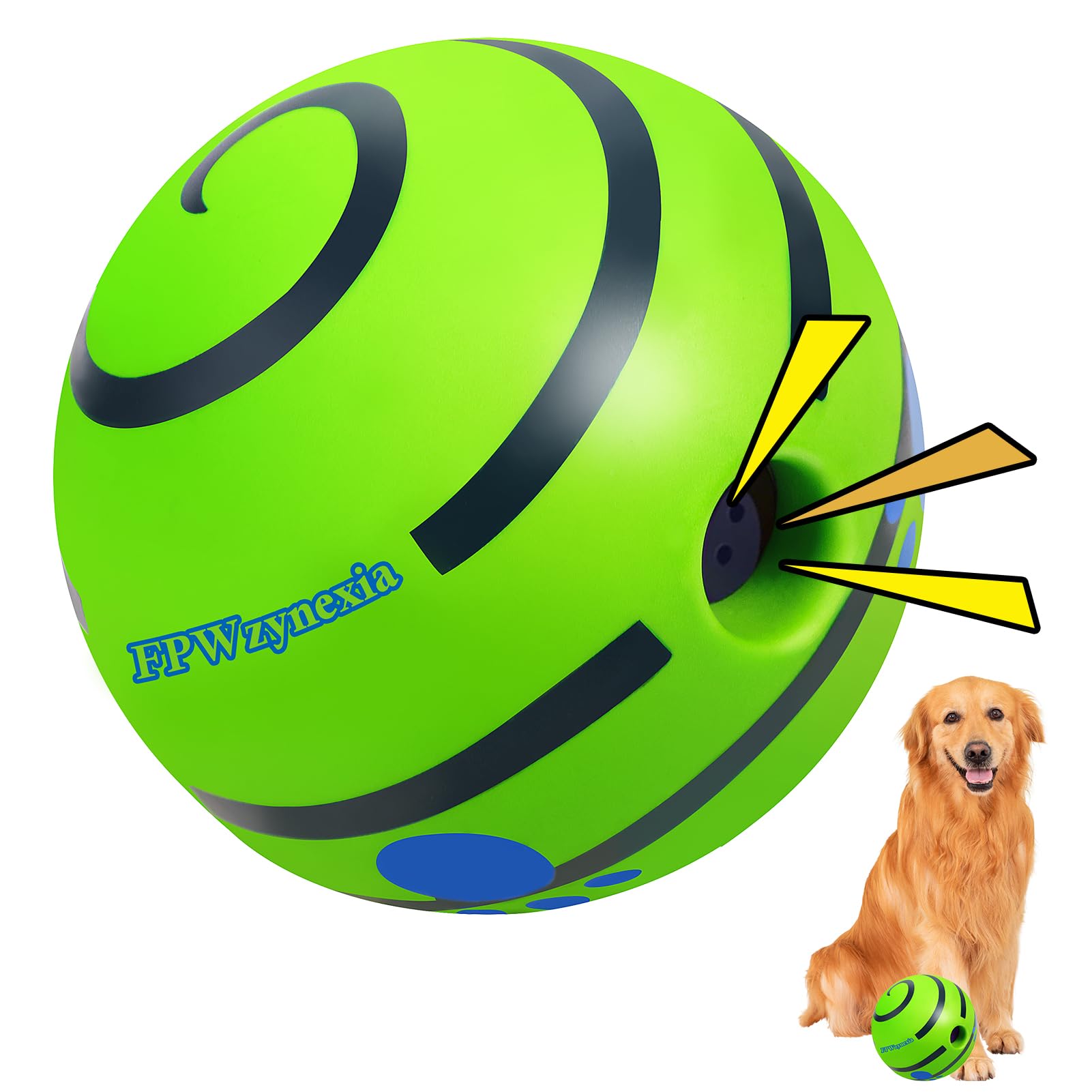 Fpwzynexia Dog Toys,Interactive Dog Balls For Large Dogs,Durable Vinyl For Training, Teeth Cleaning & Energy Release