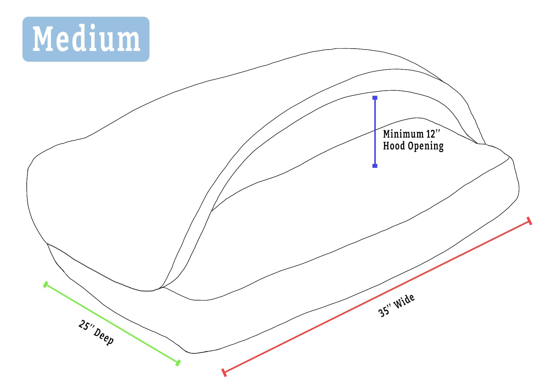 Snoozer Pet Products Luxury Rectangle Cozy Cave Dog Bed With Microsuede, Medium, Buckskin