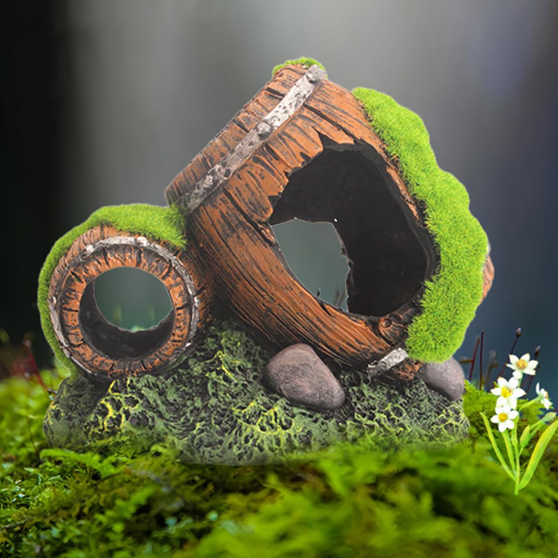 TANOMA Betta Fish Cave Aquarium Hideout, Fish Tank Ornament, Aquarium Tank Decor Accessories