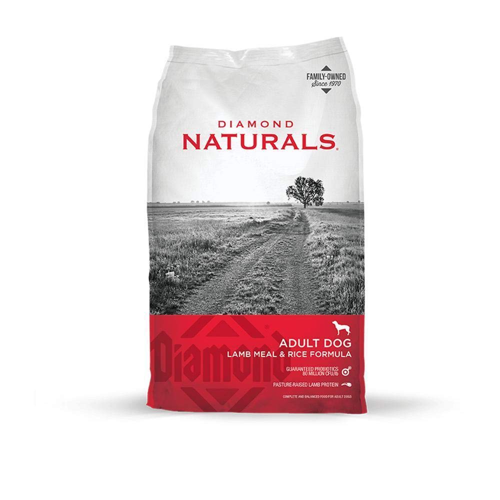 Diamond Naturals Adult Dry Dog Food Lamb Meal and Rice Formula Made with Lamb Protein, Probiotics and Essential Nutrients to Sup