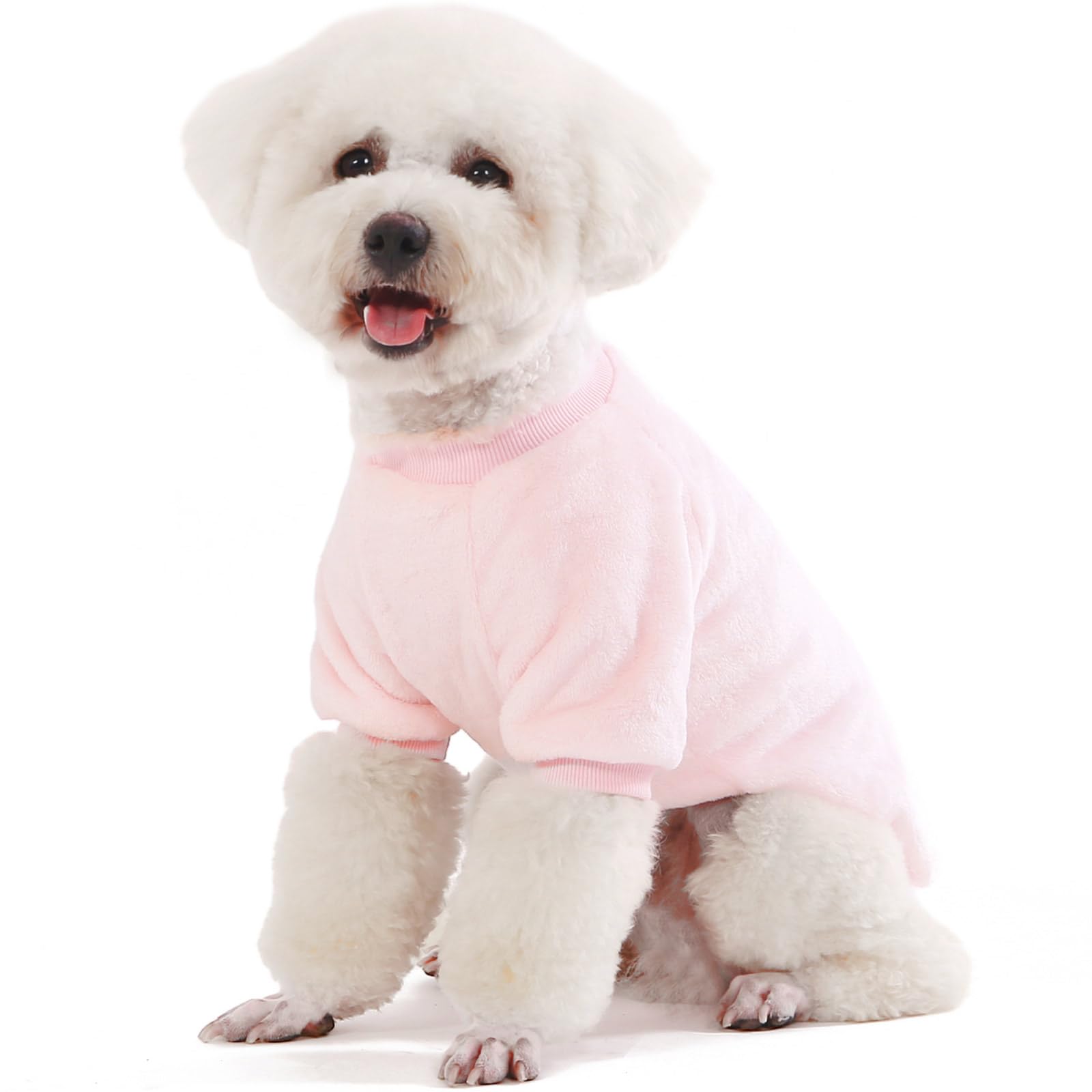 Fabricastle Small Dog Sweaters, 3-Pack Dog Clothes For Small Dogs Girl & Cats, Soft And Warm Pet Coats, Winter Pet Jacket, Doggy