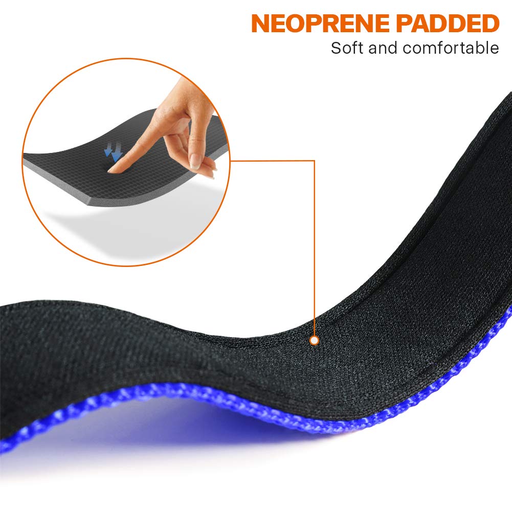 Taglory Reflective Dog Collar With Safety Locking Buckle, Adjustable Nylon Pet Collars For Medium Dogs, Navy Blue