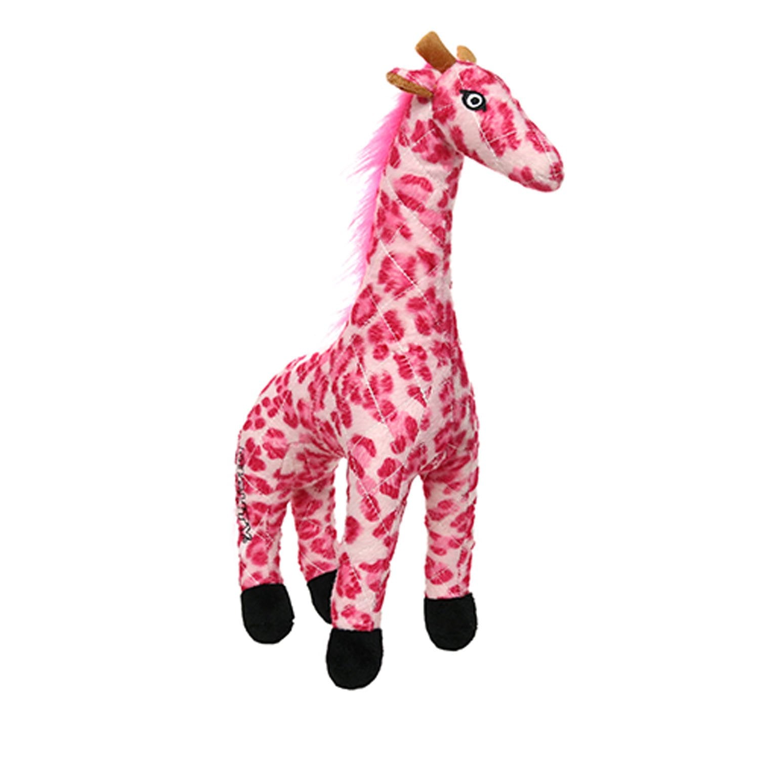 Mighty- Safari Pink Giraffe - Squeaker-Multiple Layers. Made Durable, Strong & Tough. Interactive Play Dog Toy (Tug, Toss & Fetch). Machine Washable & Floats