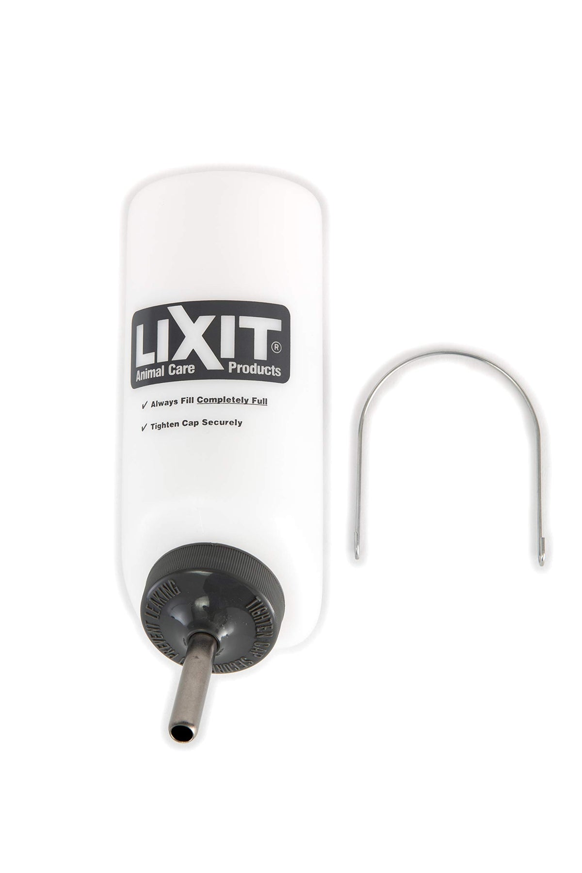 Lixit Widemouth Cage Water Bottles For Rabbits, Ferrets, Guinea Pigs, Rats And Other Small Animals. (White, 16 Ounce)