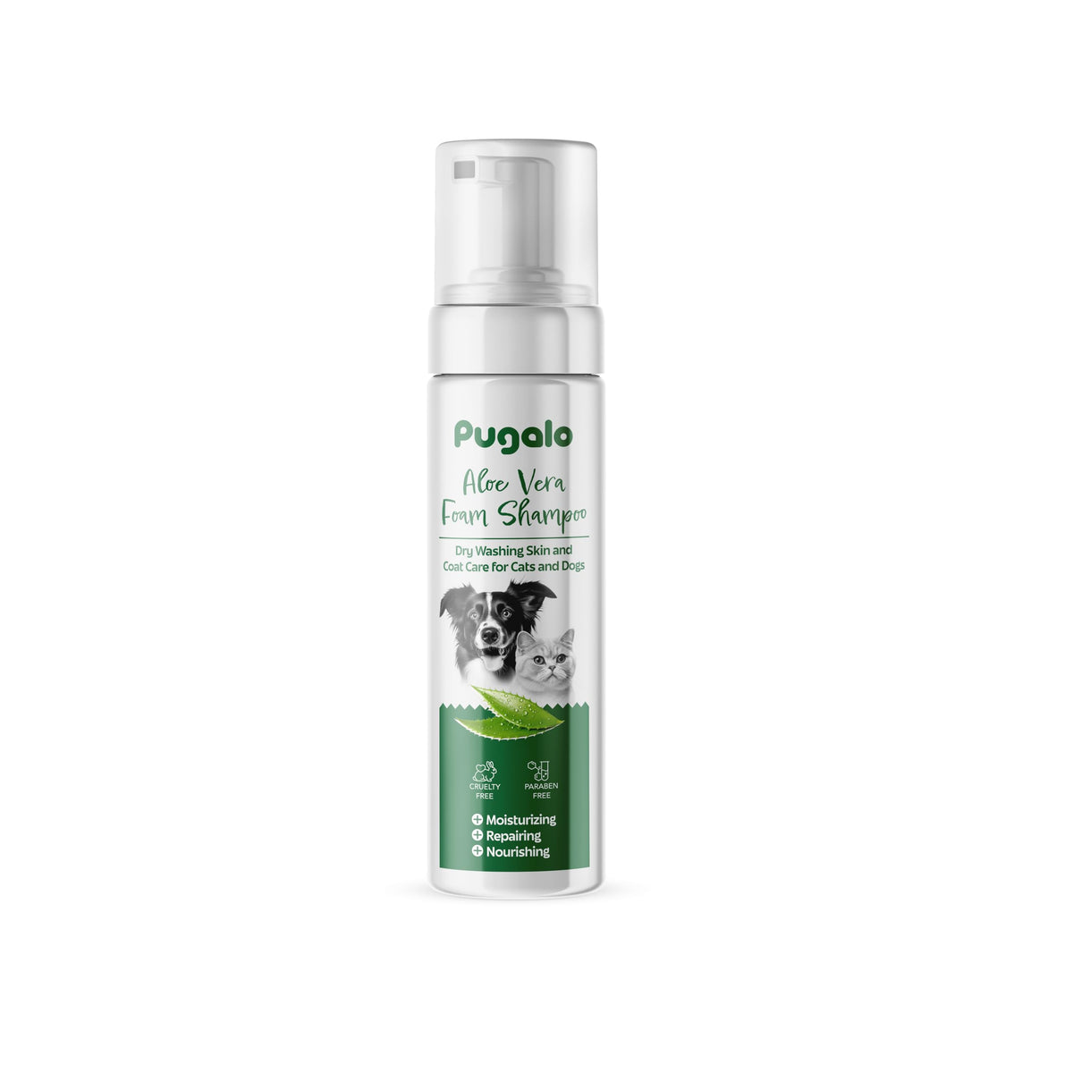Waterless Cat & Dog Shampoo With Aloe Vera - 200Ml No-Rinse Foam Cleanser & Conditioner - Dry Shampoo For Smelly Pets
