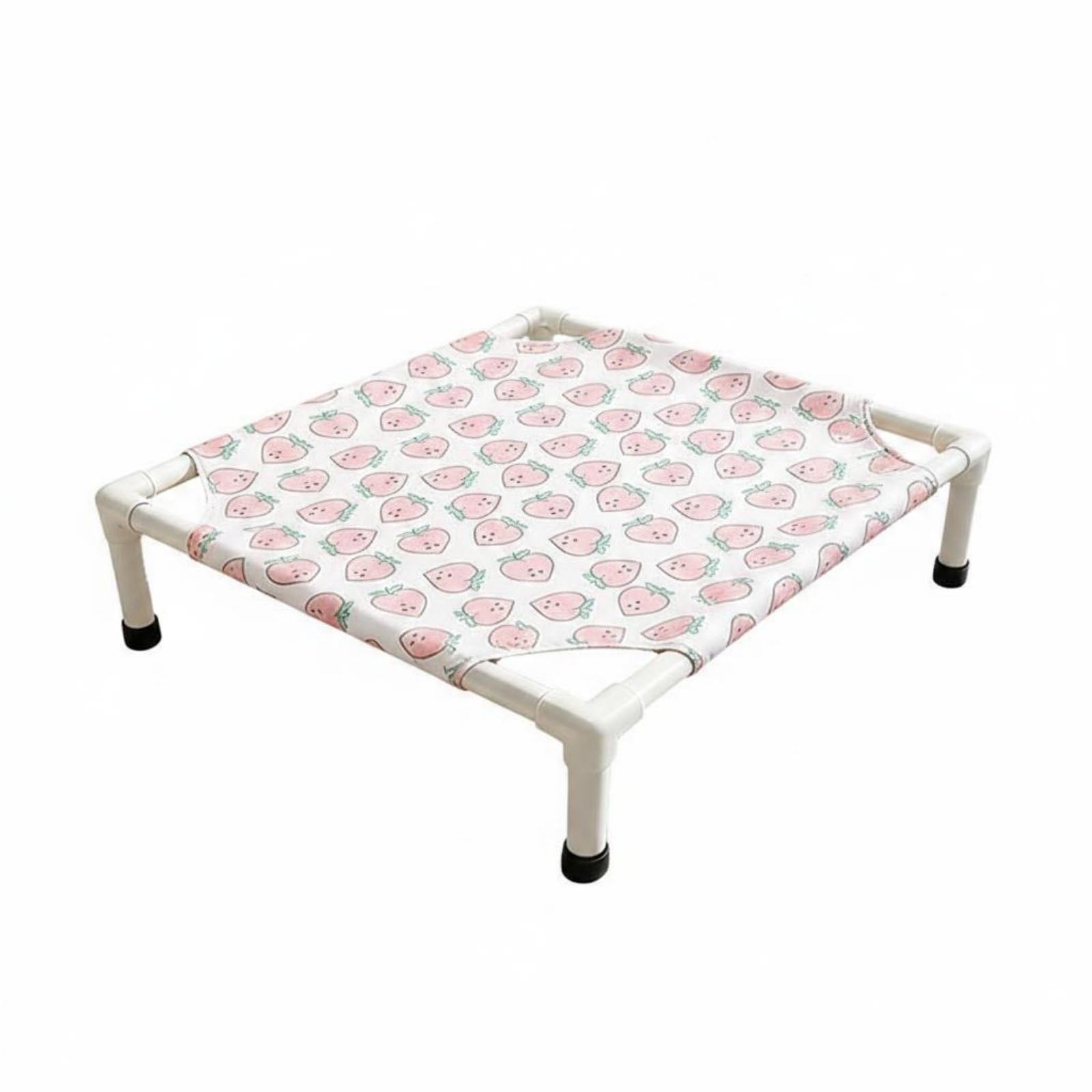 Merishopp Detachable Elevated Dog Bed YearRound Raised Dog Bed Washable Mesh Pet Cot Above the Ground for Small Dogs, L, Peach 