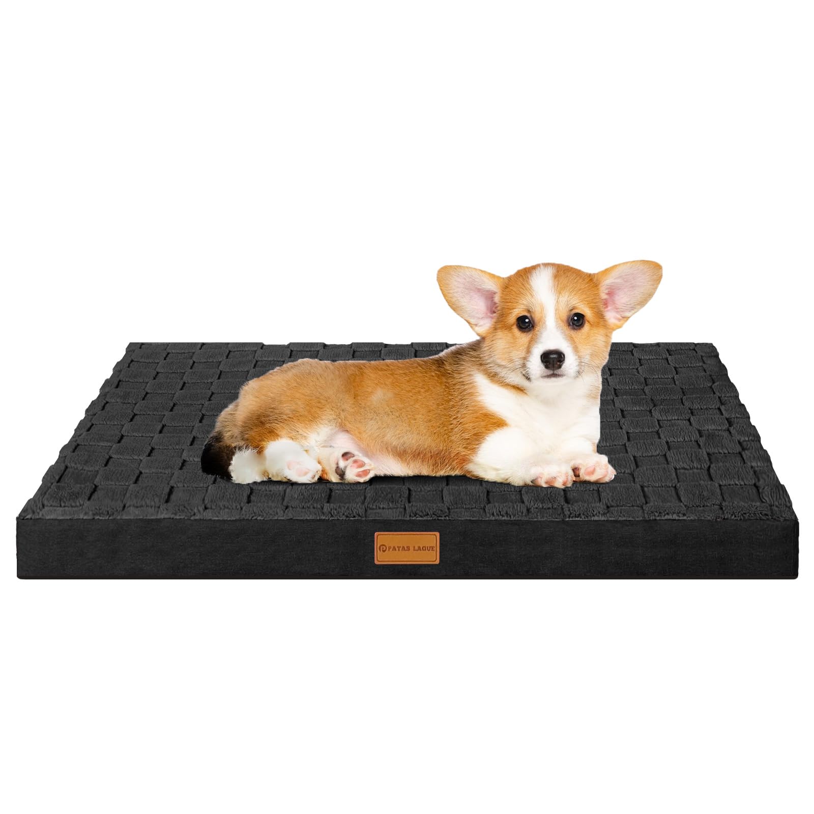 Patas Lague Orthopedic Dog Bed For Small Dogs, Waterproof Soft Warm Comfortable Egg Crate Foam Small Pet Beds Mat With Removable