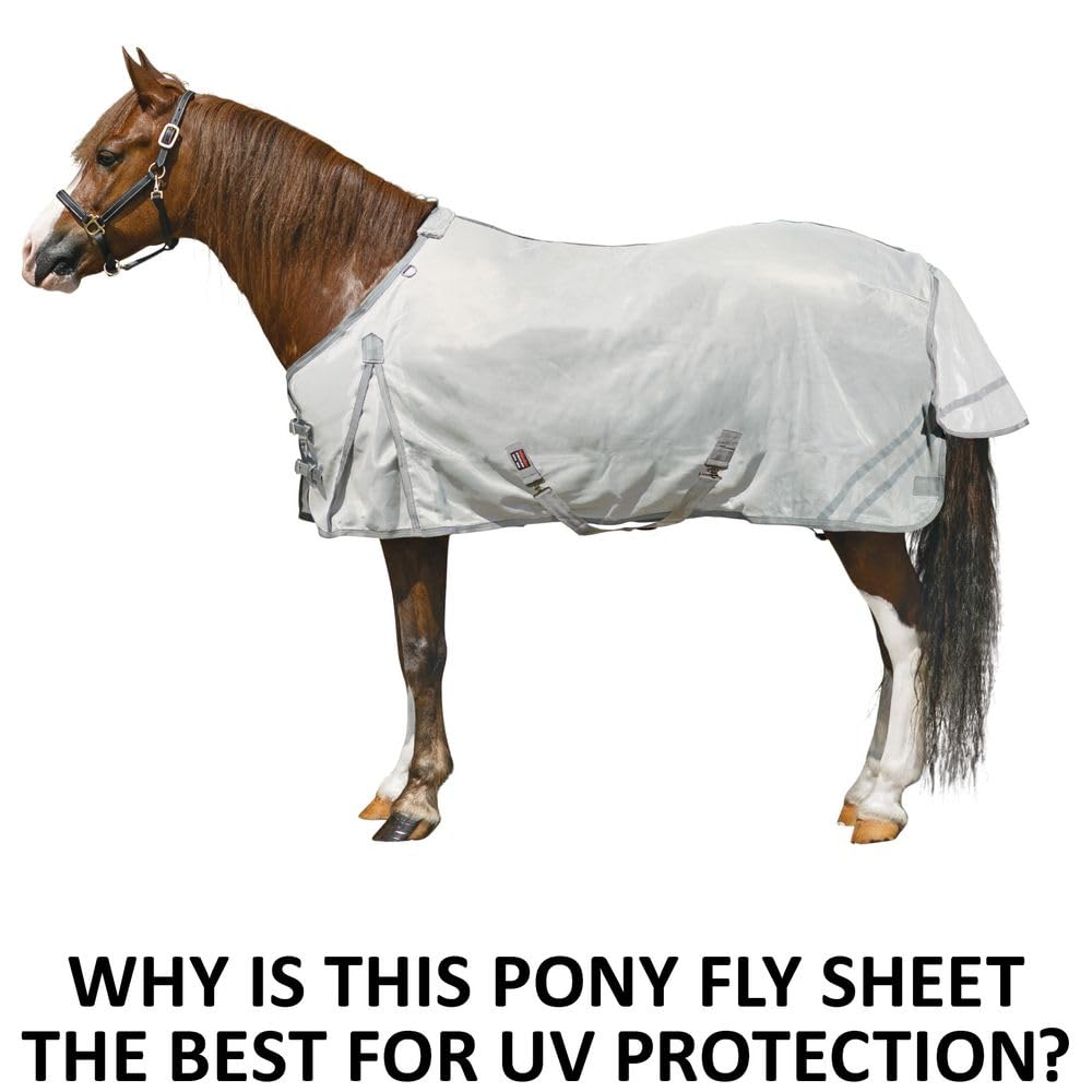 Schneiders Soft Interlock Mesh Ii Horse Fly Sheets | Superior Uv & Insect Protection | Versatile Euro Fit Option | Reflective Sa
