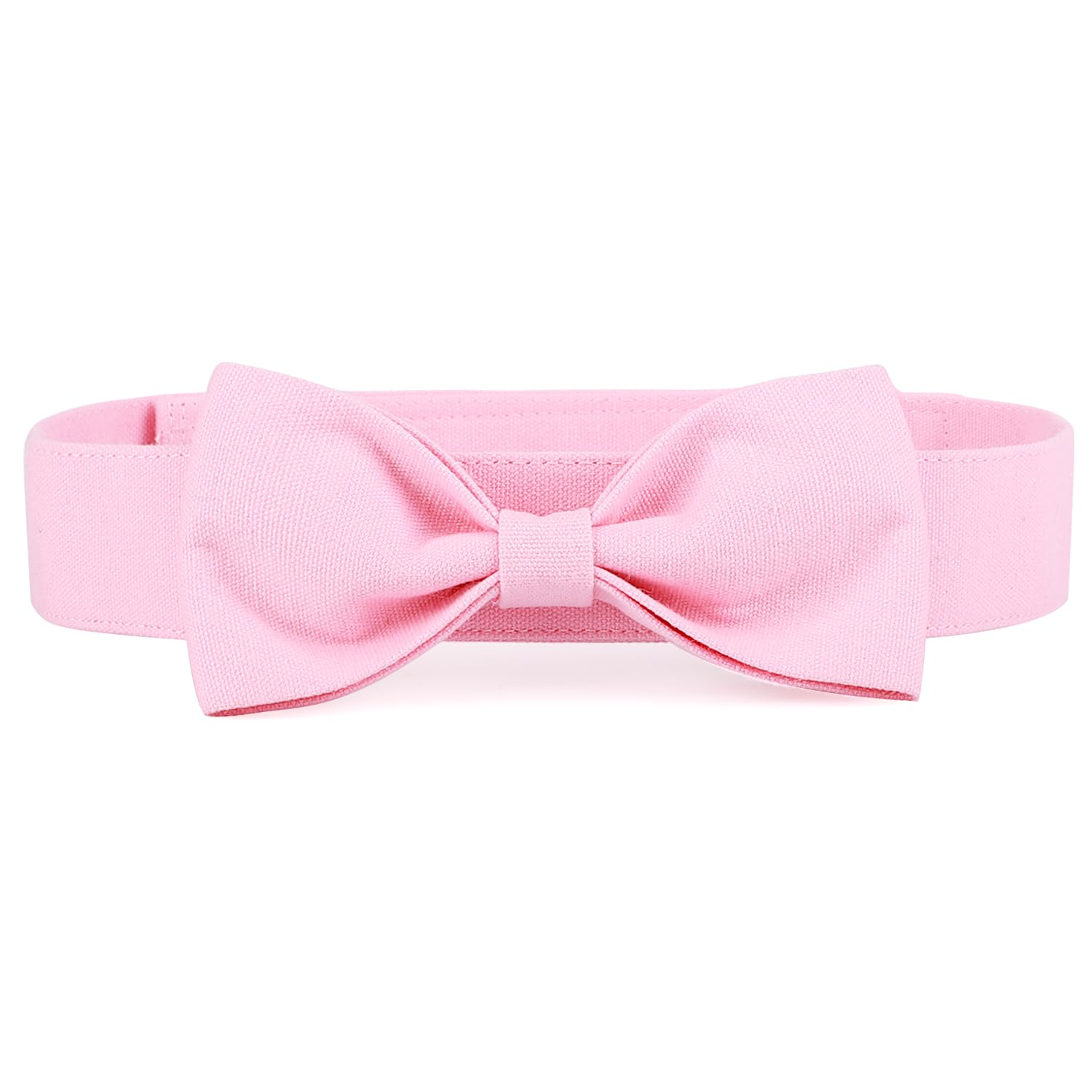 Segarty Dog Bow Ties For Large Dogs, Adjustable Pink Bowtie Collar, Durable Dog Neck Tie Tuxedo Comfortable Cotton Girl Pets Bow
