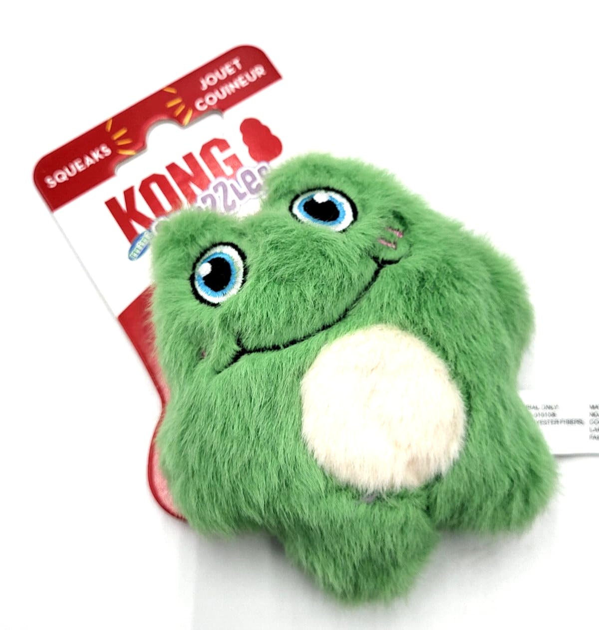 Kong Snuzzles Kiddos Mini Squeaker Dog Toy Extra Small (Frog)