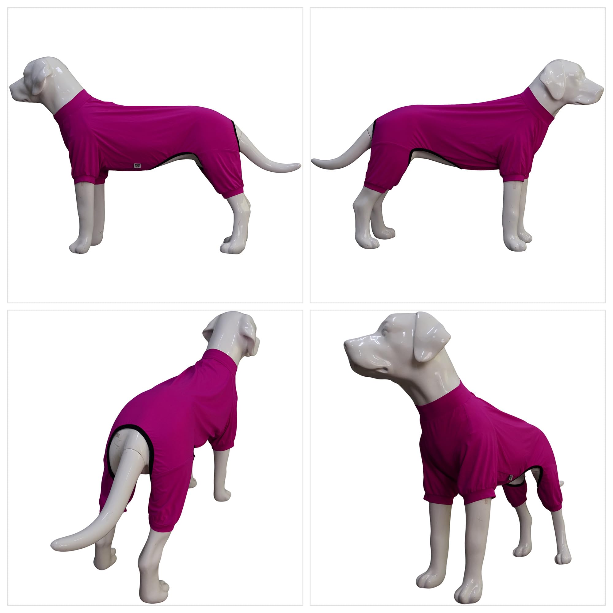 Lovelonglong Dog Jumpsuit With Uv Protection And Quick-Dry Fabric For Spring Summer Pet Pajamas Purplish Red L