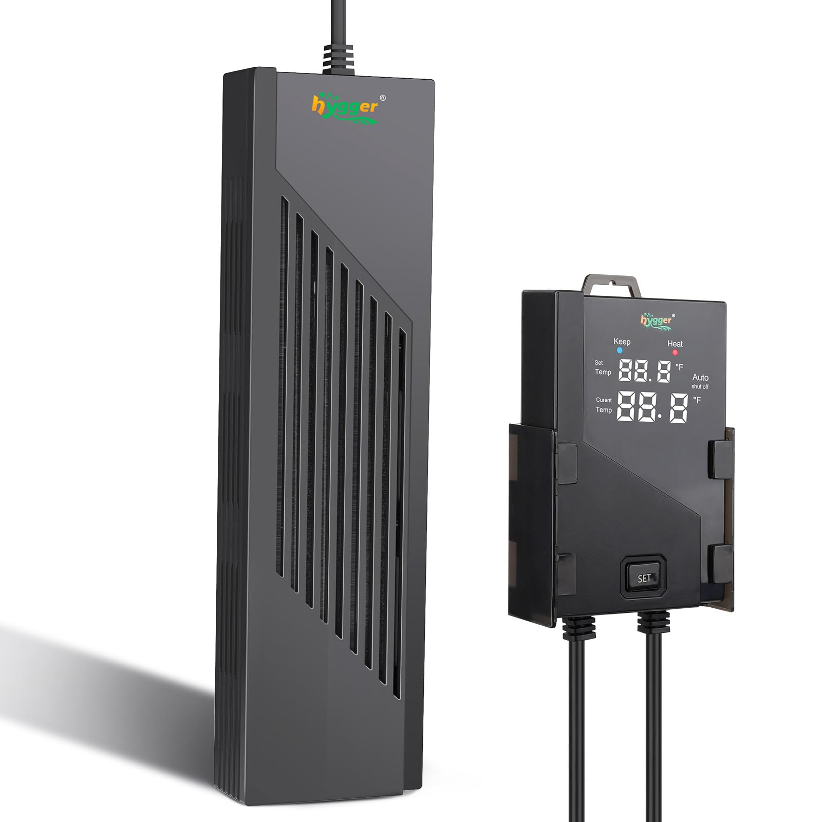 hygger Aquarium Heater with Intelligent Temperature Controller, 500W for 66-135 Gallon Submersible Fish Tank Heater with Leaving