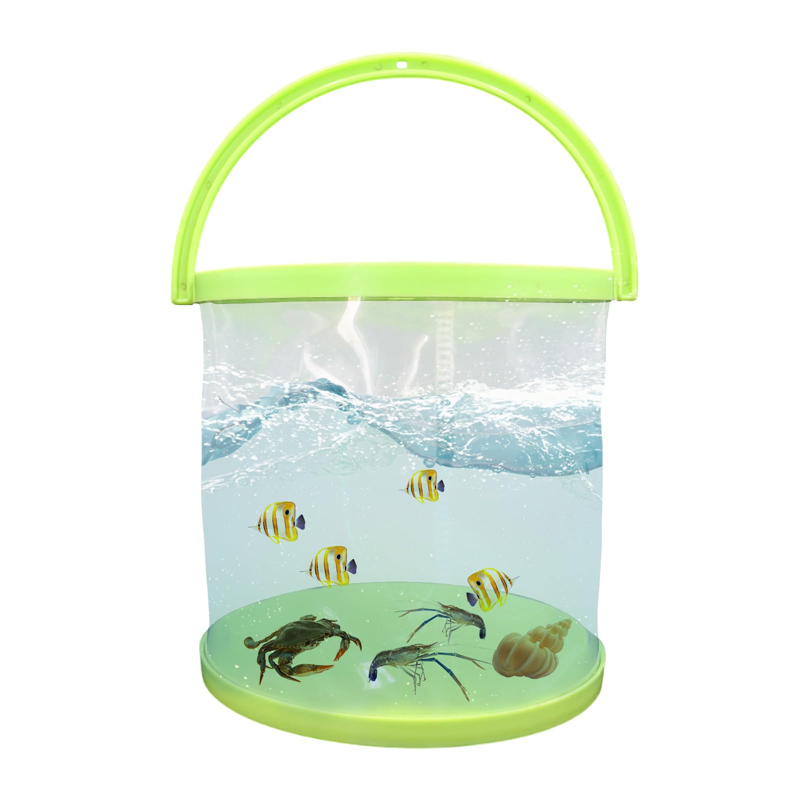 Foldable Small Aquarium, Portable Fish Tank, Fish Transport Container, Plasitc Fish Bowl, Beginner Tank, Great Concept For Catch