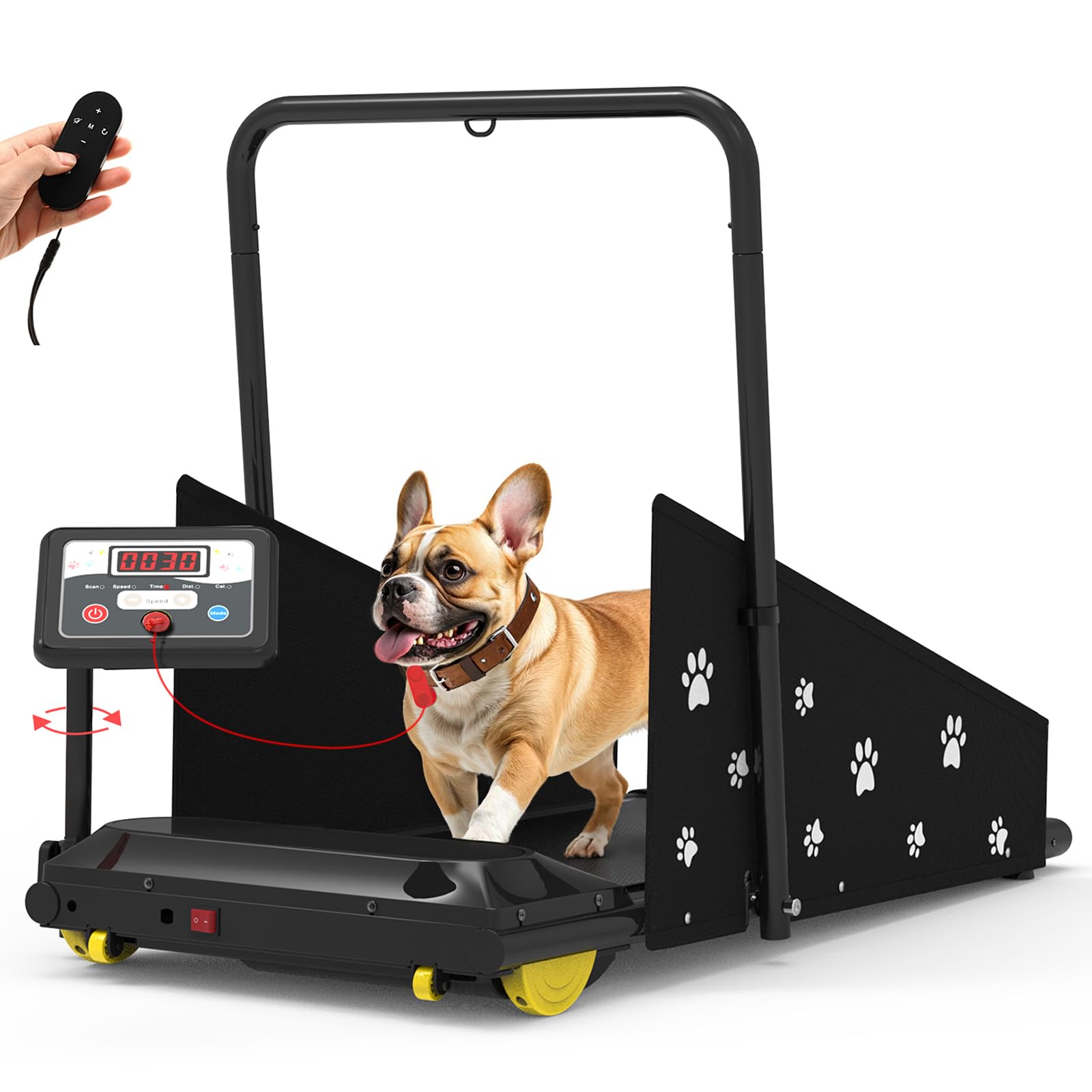 CIIHI Dog Treadmill for Medium Small Dogs - 265lbs Weight Capacity Pet Running Machine with 360 Rotatable Display - 2 in 1 Tread