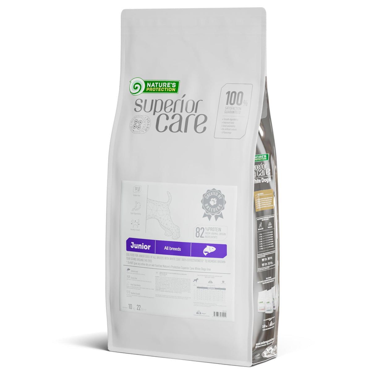Nature'S Protection Superior Care White Dogs Grain-Free Dry Dog Food - High Protein, Tear Stain Dog Food For All Breeds Light Co