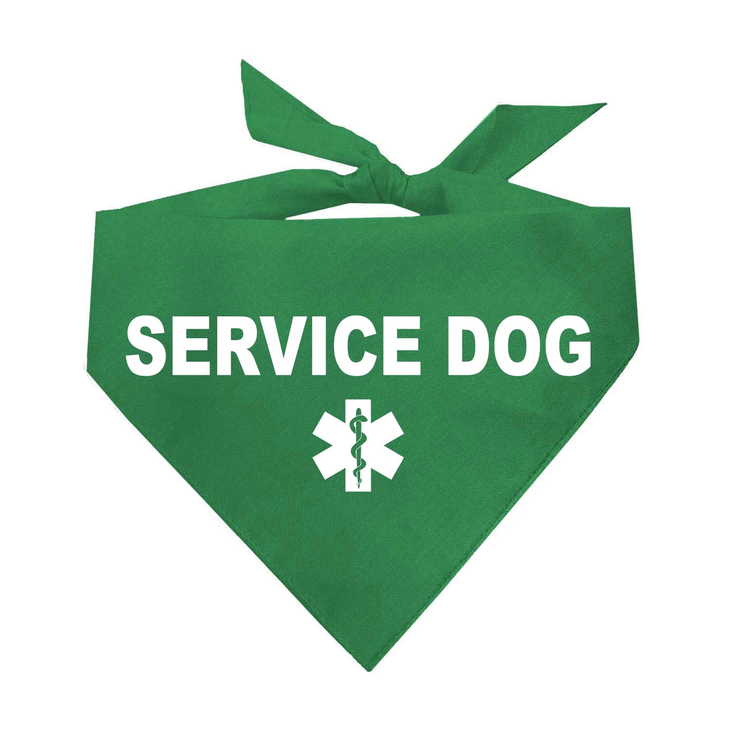 Service Dog Dog Bandana (Green, Xs 307)