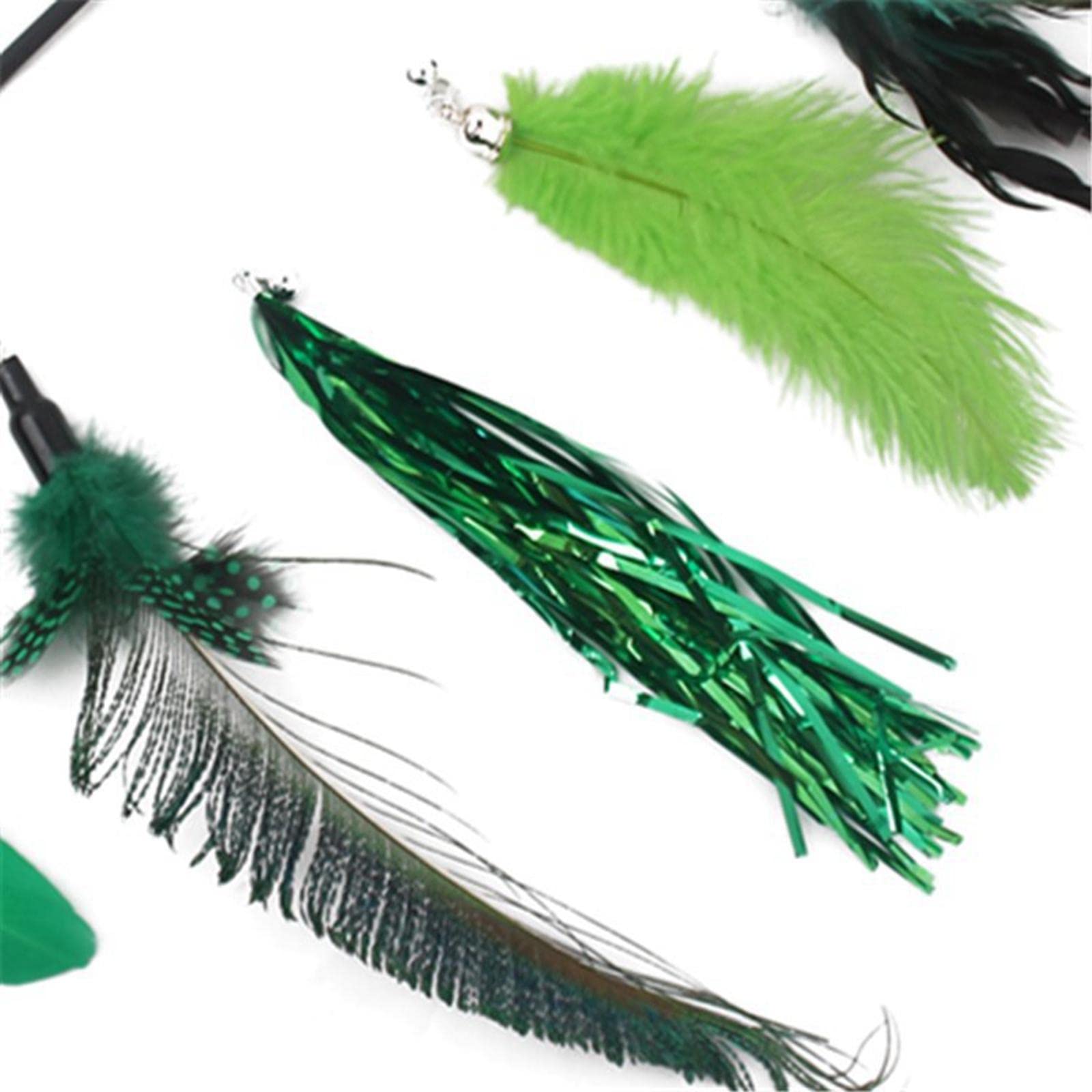 The Style Sutrainteractive Cat Feather Toy Set Telescopic Fishing Pole Teaser Wand Toy Gift|Pet Supplies | Cat Supplies | Toys