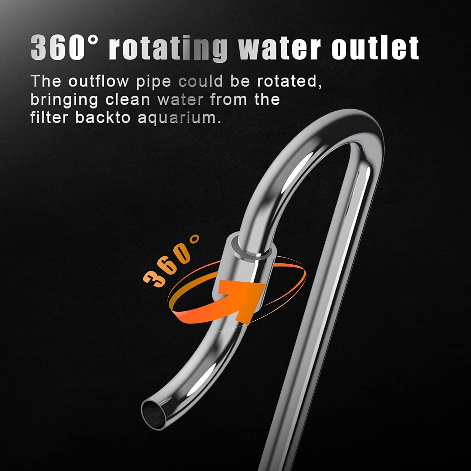 Fzone Stainless Steel 12Mm Filter Pipe Inflow And Outflow For Aquarium Plant Tank, Lily Pipes With Acrylic Pipe Fixer For 12/16