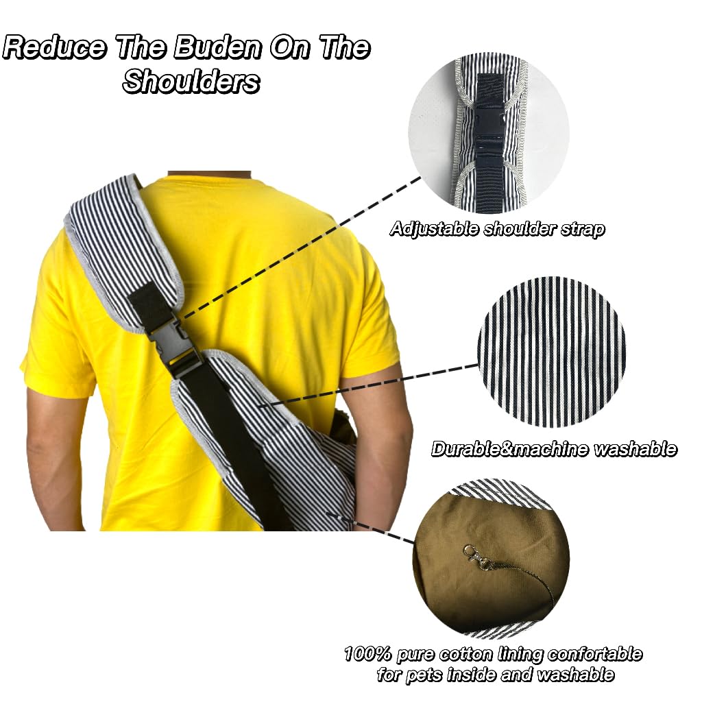 Damifan Pet Carrier Comfortable Pet Sling Backpack For Small Dogs And Puppy Adjustable Shoulder Strap Pet Sling Carrier,Fit 7~15Lb Cats&Small Dogs