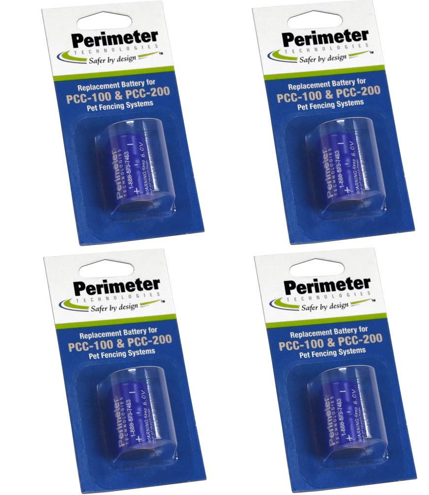 Perimeter Technologies Four Pack Perimeter Pet Fencing Dog Collar Batteries By (4-Pack)