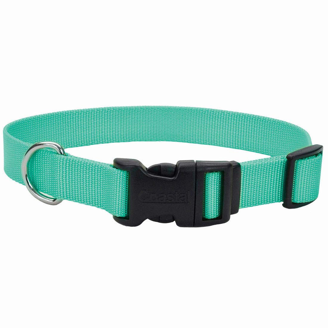 Coastal Pet Adjustable Dog Collar With Plastic Buckle Teal