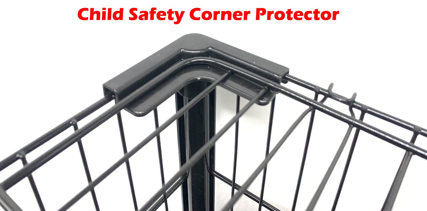 Large 4-Level Indoor Small Animal Pet Cage For Guinea Pig Ferret Chinchilla Cat Playpen Rabbit Hutch With Solid Platform & Ramp, Leakproof Litter Tray, 2 Large Access Doors Lockable Casters