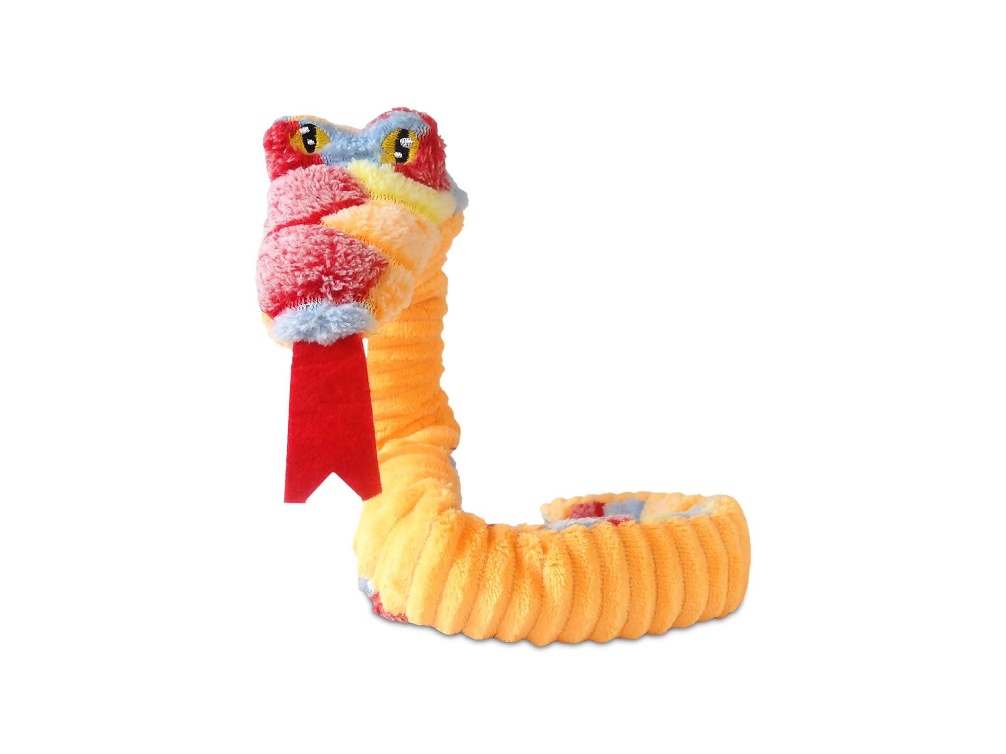 ASPCA Snake Dog Toy Squeaky Plush One Piece Pet Teeth Teasing Toy - 24 Inches Long