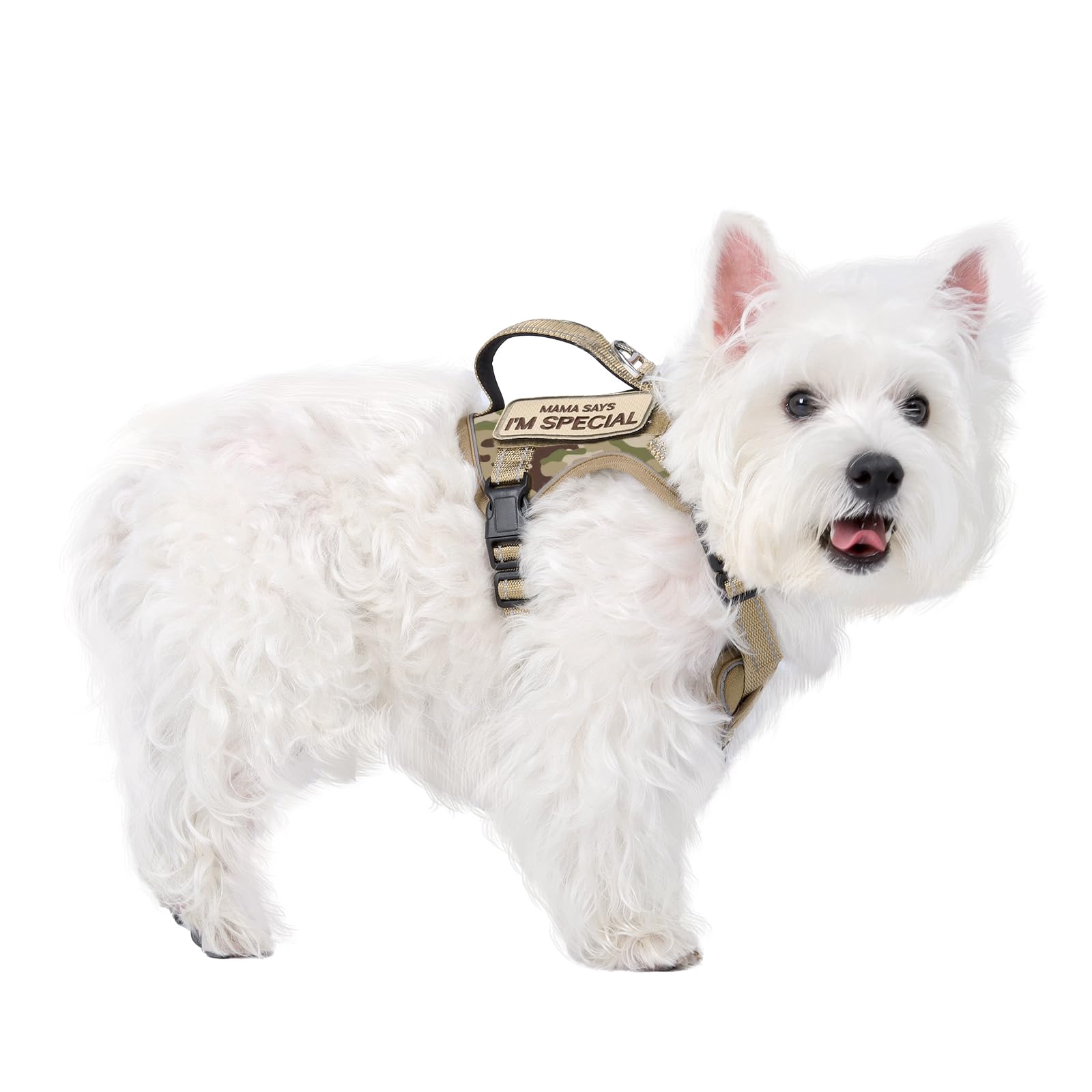Tactical Dog Harness For Small Dog - Reflective Puppy Pet Vest No Pull Military Service Dog Vest With Vertical Handle Xs Dog Har