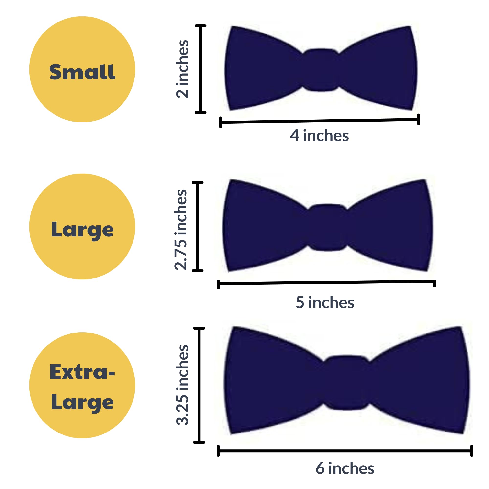 Huxley & Kent Bow Tie For Pets - Busy Bees (Small) - Bow Tie Collar Attachment - Fun Bow Ties For Dogs & Cats - Cute, Comfortabl