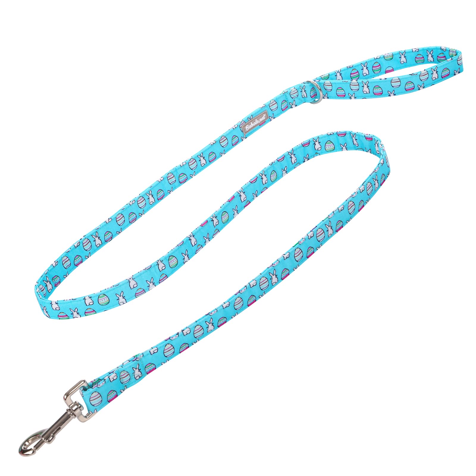 Babole Pet Easter Gift Dog Leash,Durable Handmade Dog Leashes With Soft Handle, Manual Dog Leashes Matching Rabbit Egg Dog Collars For Small Medium Large Dogs,S,Lenth 135Cm