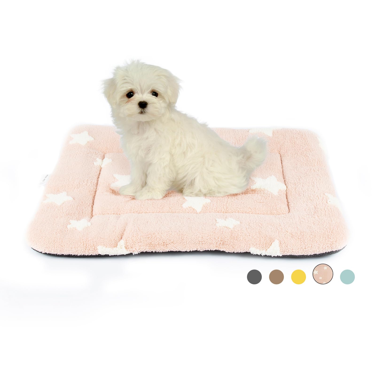 Mora Pets Dog Crate Pad Kennel Bed Crate Mat For Small Dogs Washable Cute Star Pet Bed For Dog Cage Ultra Soft Flat Puppy Cat Ki