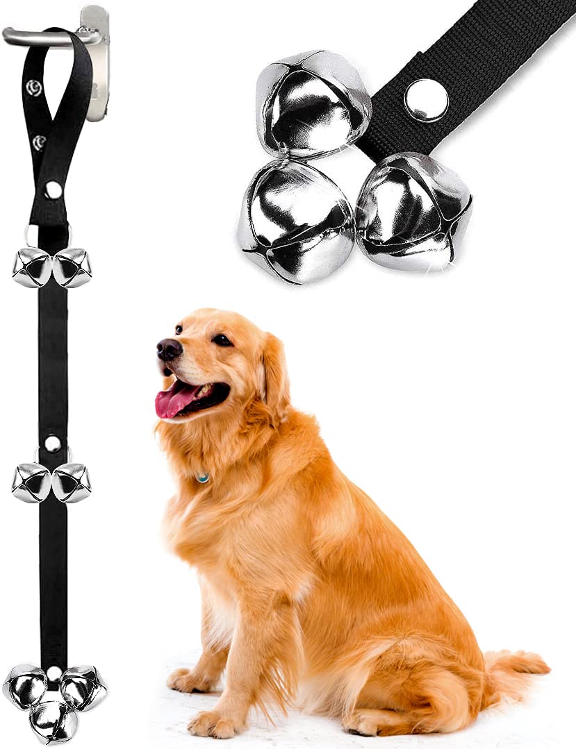 Bluetree Dog Doorbells Premium Quality Training Potty Great Dog Bells Adjustable Door Bell Dog Bells For Potty Training Your Puppy The Easy Way - 7 Extra Large Loud 1.4 Doorbells