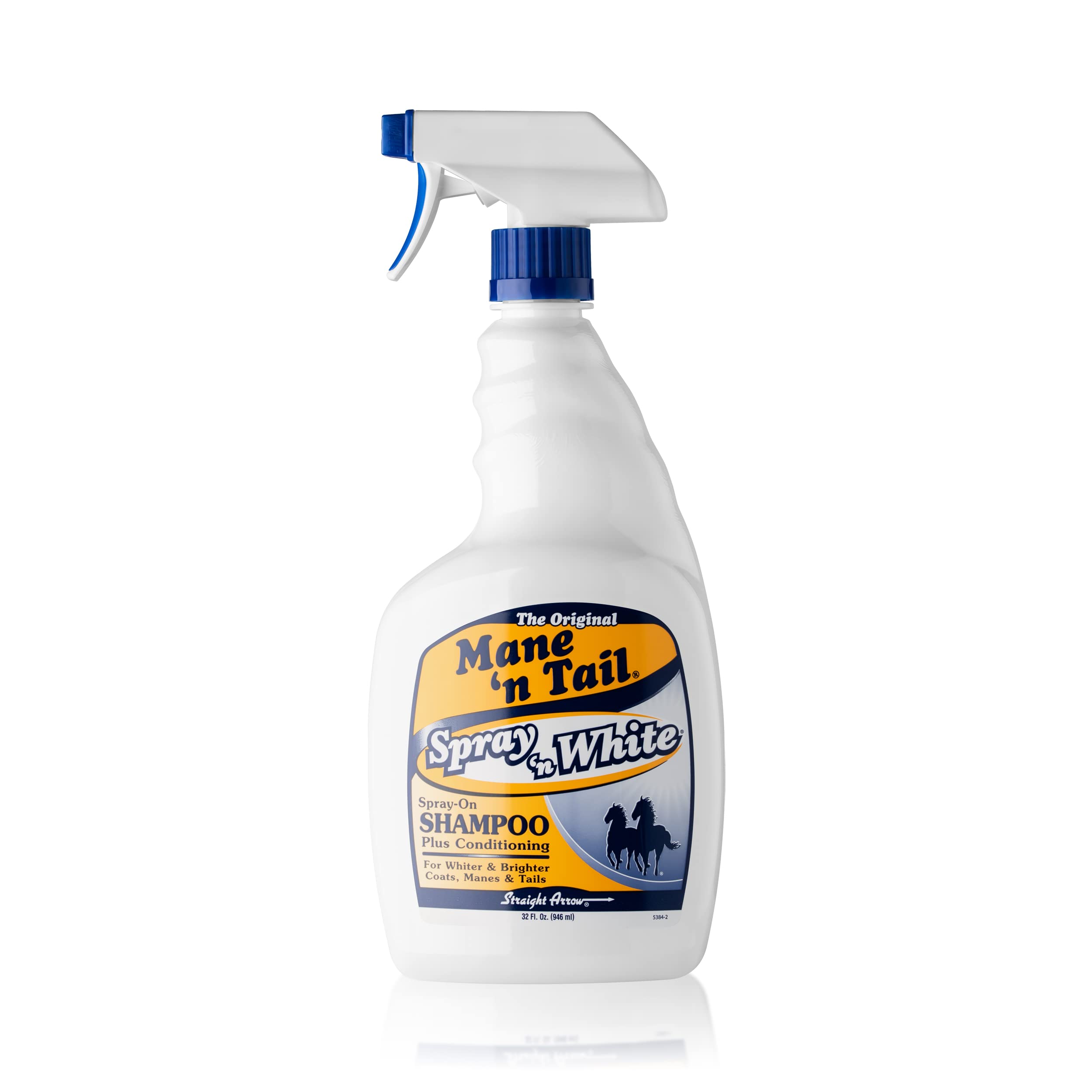 Mane 'N Tail Spray 'N White Spray On Shampoo Plus Conditioning 32 Ounce Blue Toning Shampoo