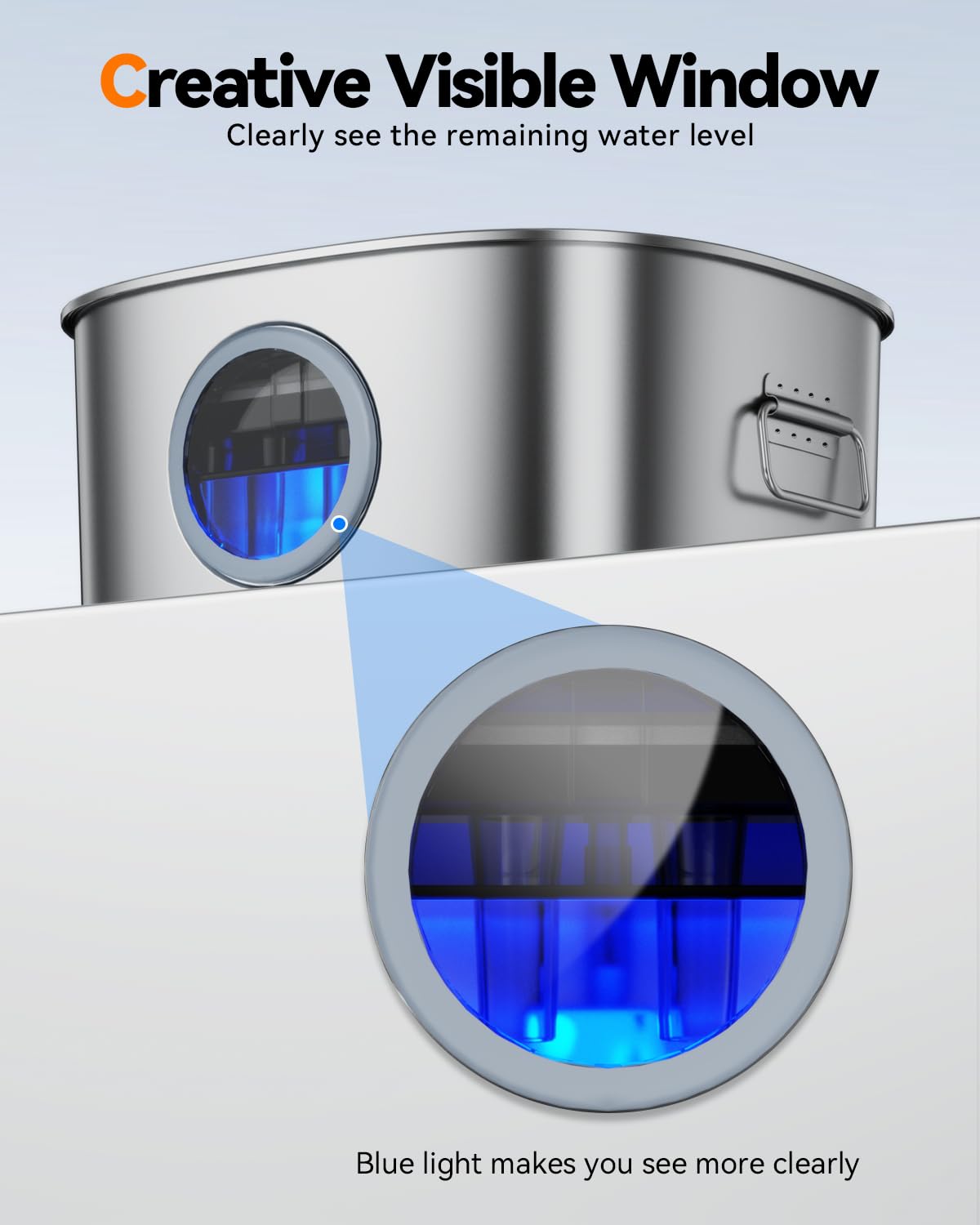 Dog Water Fountain Stainless Steel, 11L/2.8Gal Large Pet Water Fountain For Large Dogs Inside, Dog Fountain Water Bowl Automatic