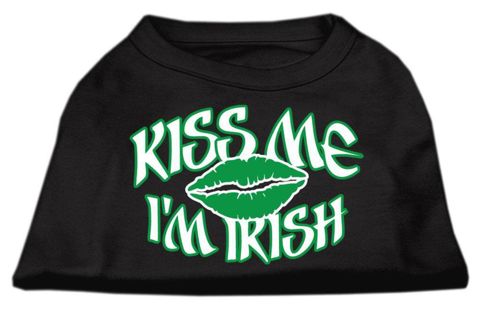 Mirage Pet Products 20-Inch Kiss Me I'm Irish Screen Print Shirt for Pets, 3X-Large, Emerald Green