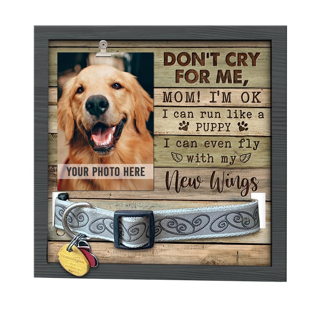 Pawfect House Dog Memorial Gifts For Loss Of Dog, Pet Memorial Collar Frame, Dog Bereavement Gifts, Custom Pet Memorial Gifts, P