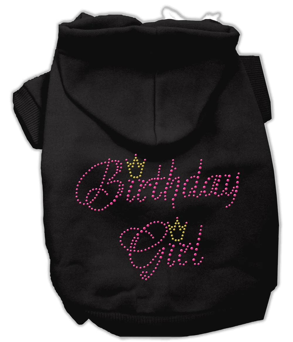 Mirage Pet Products 14-Inch Birthday Girl Hoodies, Large, Cream