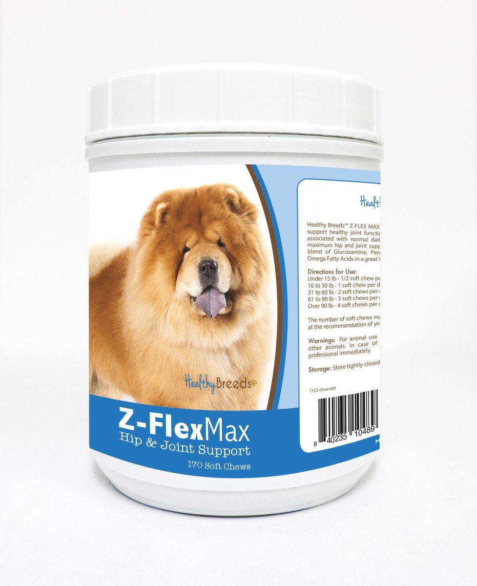 Healthy Breeds Chow Chow Z-Flex Max Hip and Joint Soft Chews 170 Count