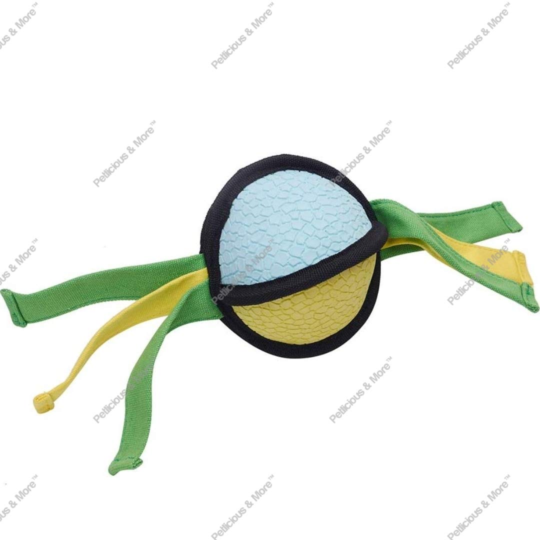 Petlicious & More Imported TPR & Cotton Material Plush Toy with Squeak for Dogs & Puppies  Baseball