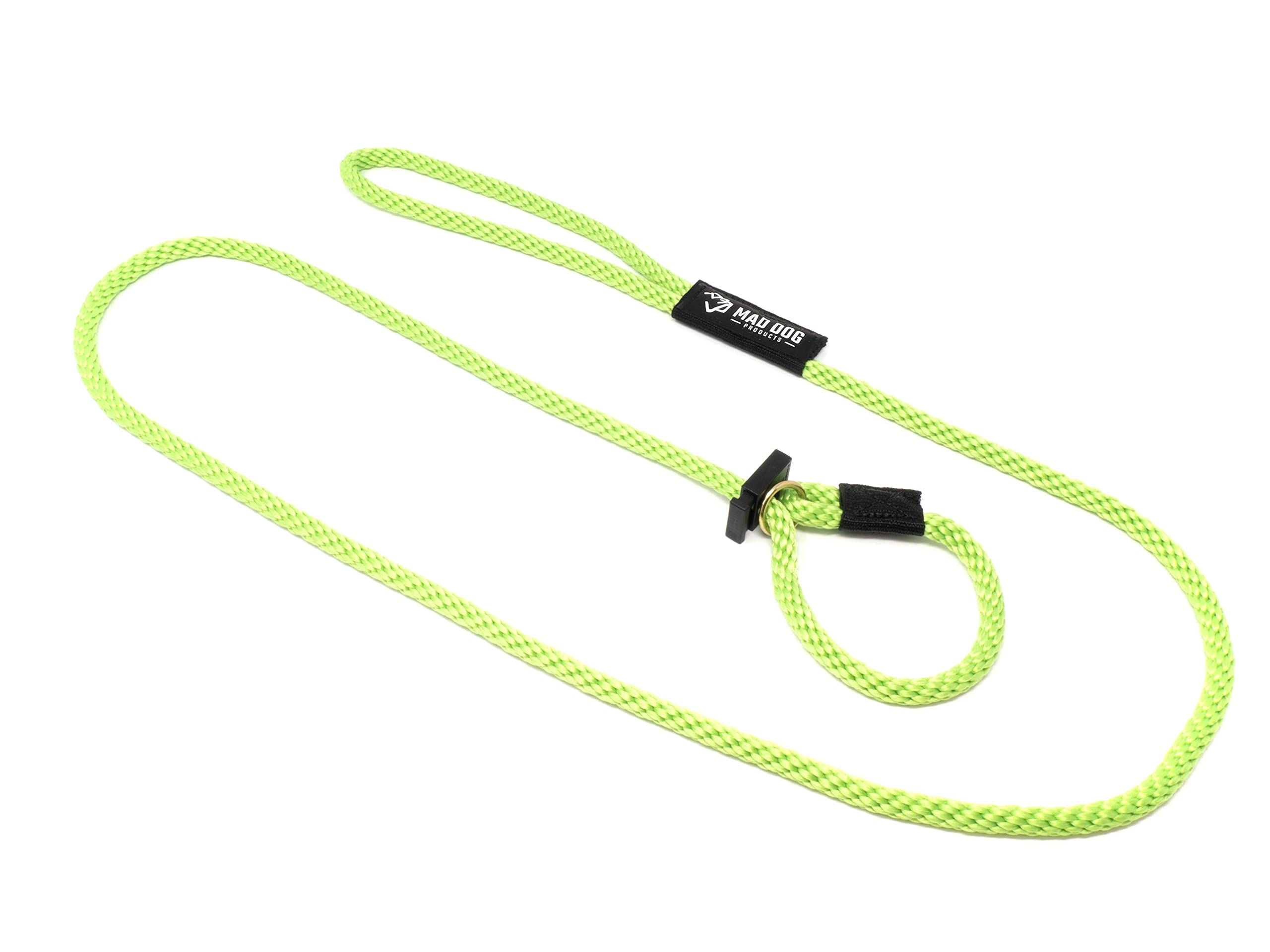 Mad Dog Products English Slip Dog Lead | 3/8 Inch X 6 Feet | Lime