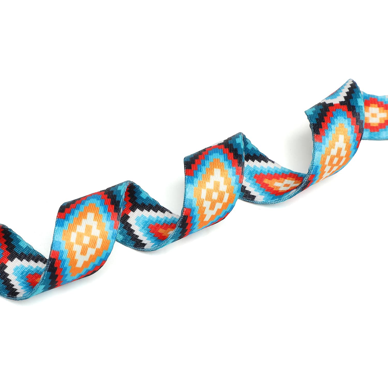 Suredoo Adjustable Dog Collar With Patterns, Ultra Comfy Soft Nylon Breathable Pet Collar For Small Medium Large Dogs (L, Geometric Pattern)