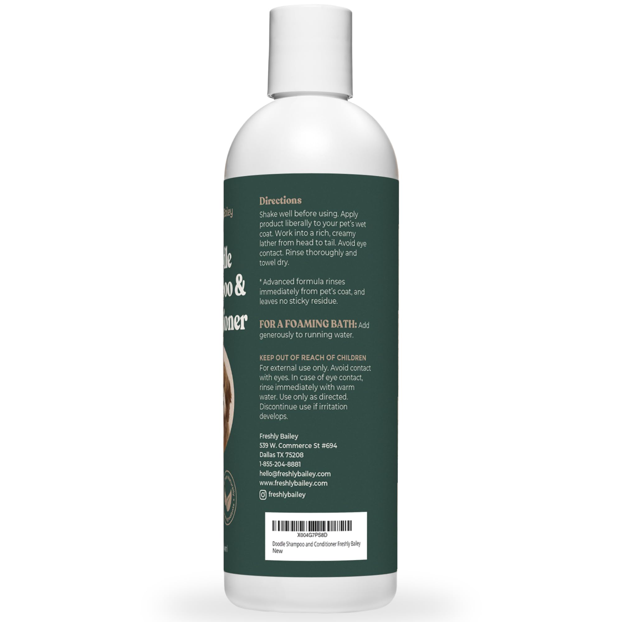 Doodle Shampoo and Conditioner - Best Dog Shampoo for Goldendoodle, Poodles, Doodle Breeds - for Curly & Wavy Coats - Natural In