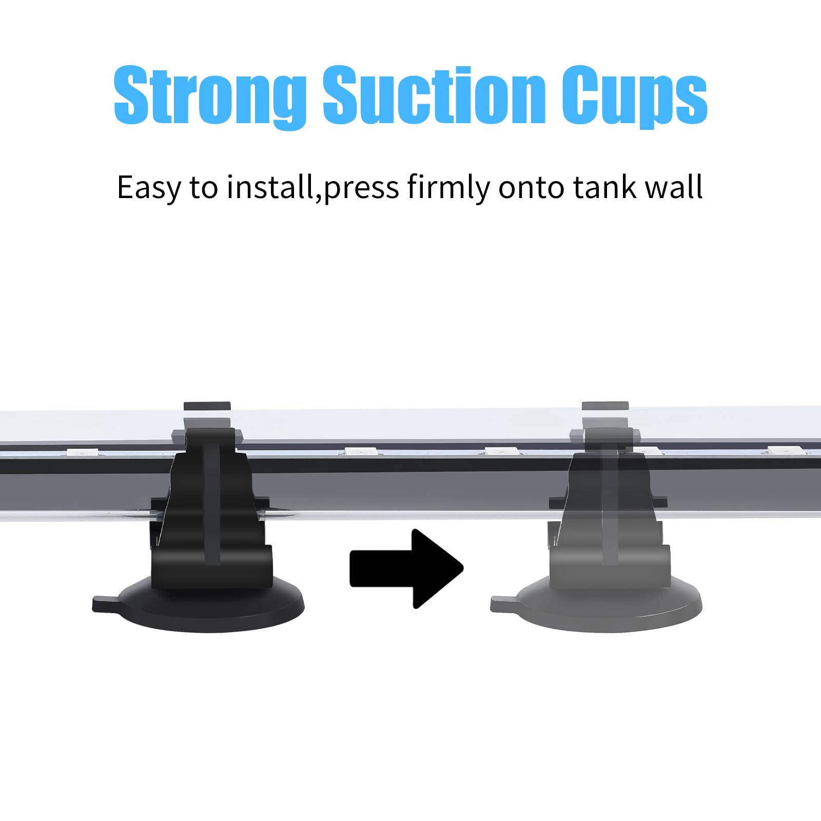 Aquaneat Aquarium Led Submersible Light 7.5 Inch Underwater Stick Strip Bar Lamp Fish Tank (Blue)