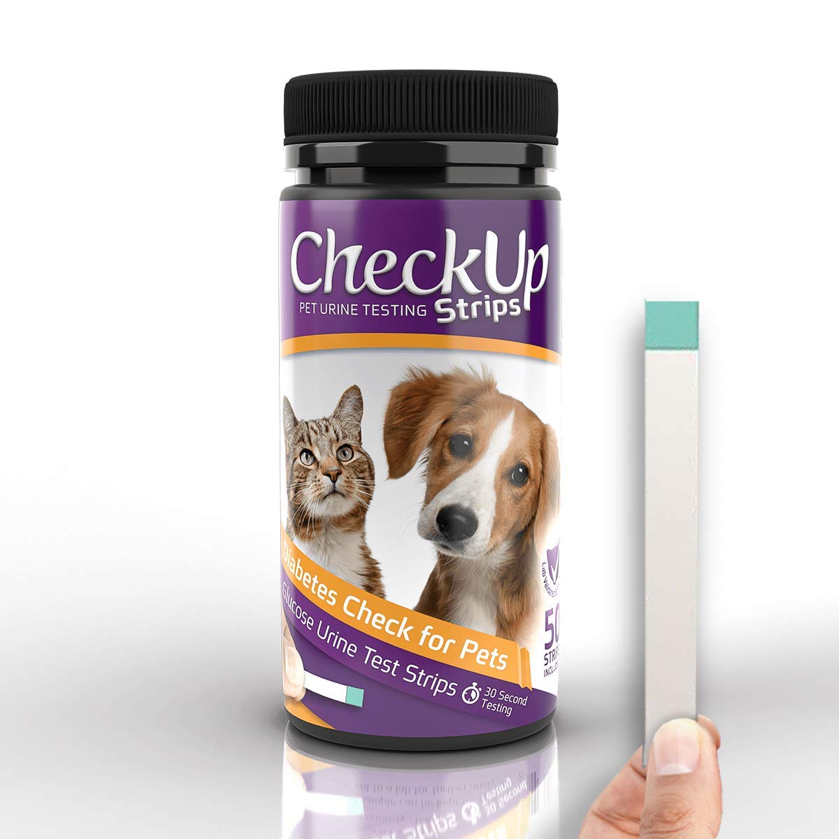 Checkup Glucose Urine Testing Strips For Cats And Dogs - Detection Of Glucose Levels X 50