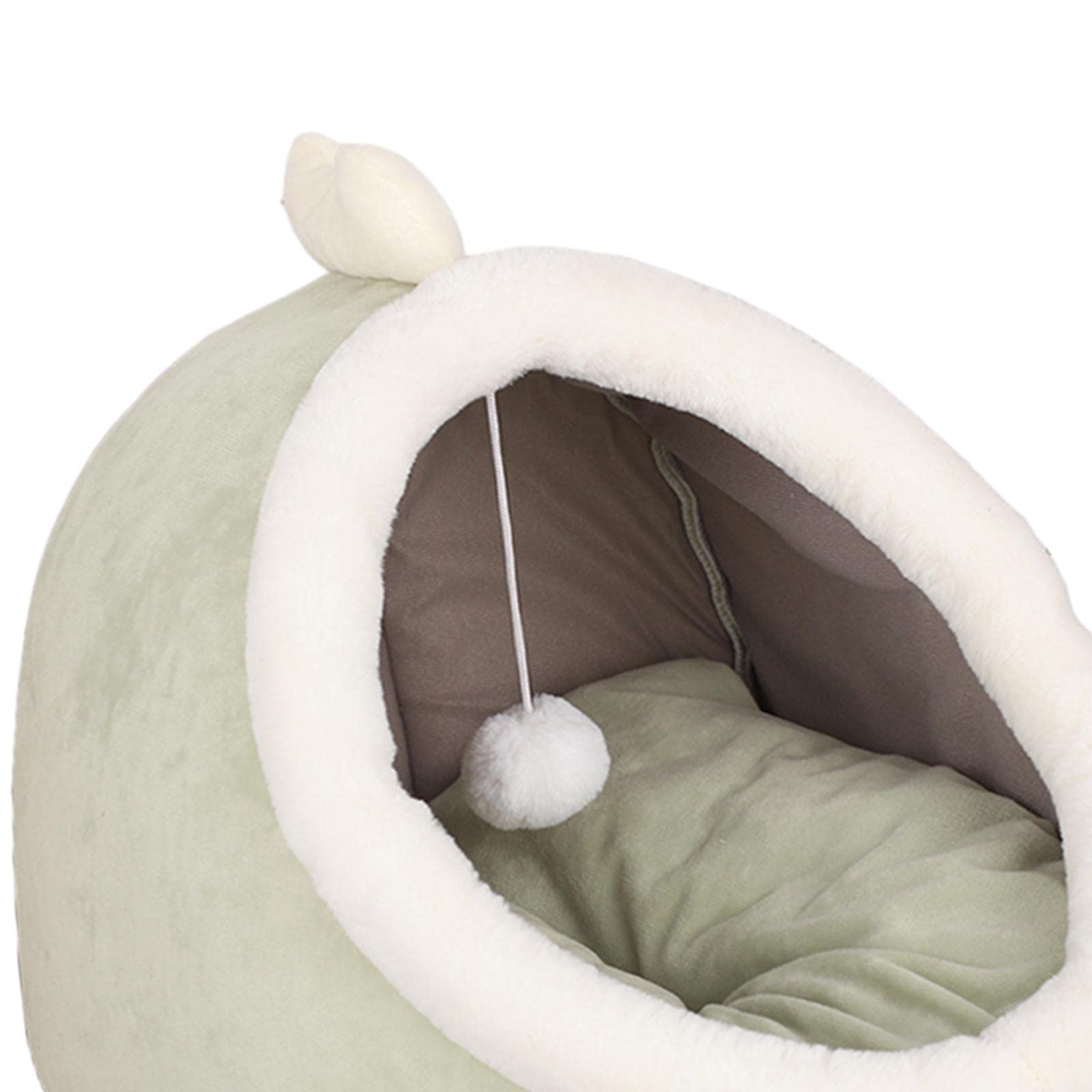 APIRILY Cat Bed Warm Nest Dog Hut Kennel Soft Plush Sleeping Pad Light Green S | Pet Supplies | Cat Supplies | Beds
