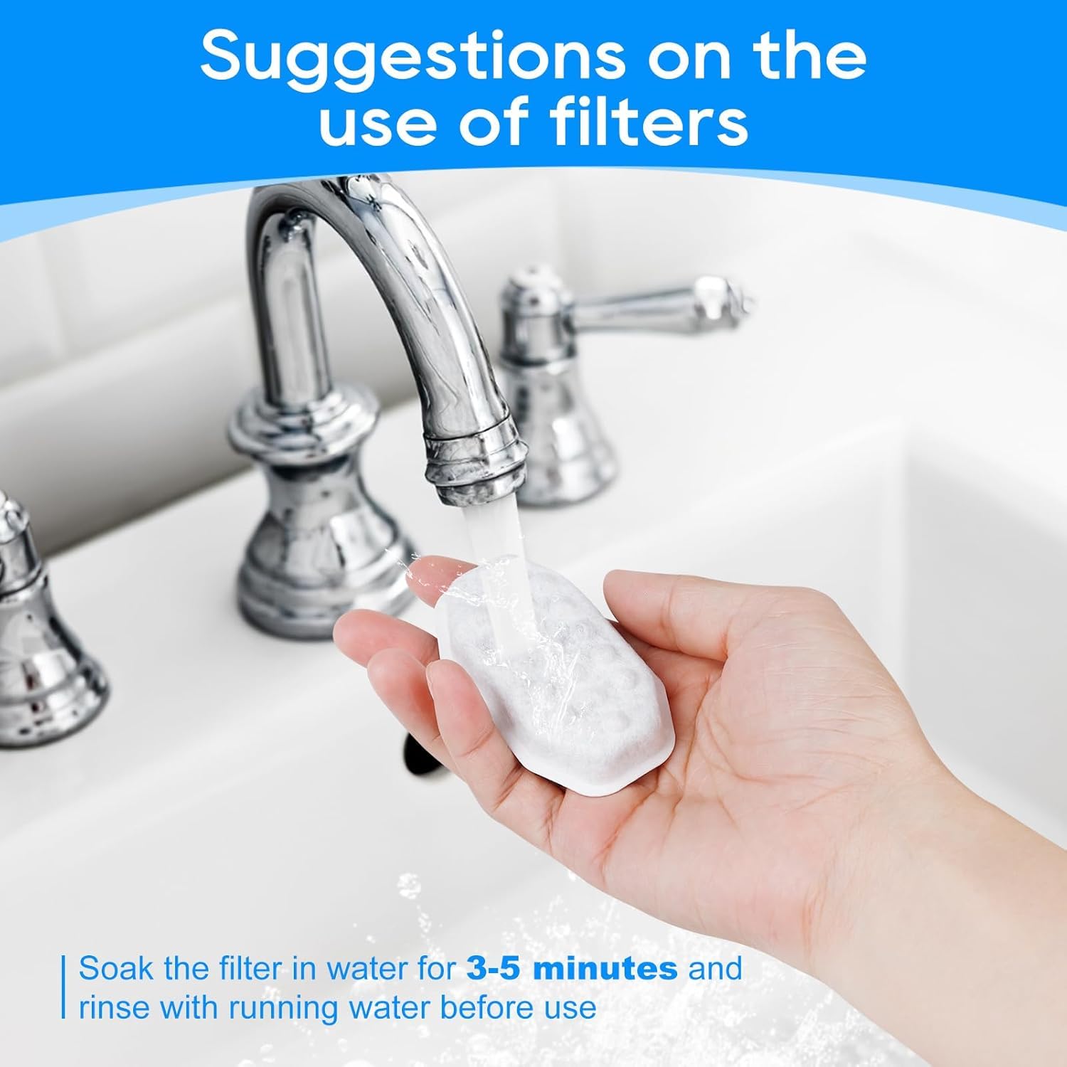 Myfatboss 12+12 Pack Stainless Steel Cat Fountain Filters Compatible With Rellaty, 108Oz/3.2L, Replacement For Automatic Pet Fou