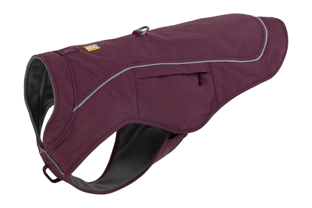 Ruffwear, Overcoat Fuse Jacket Harness Combo For Dogs, Purple Rain, Small